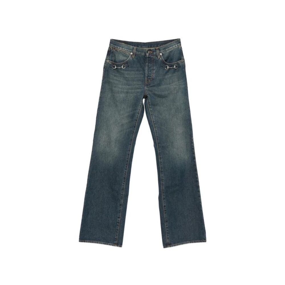 Gucci Blue Denim - Wide-Leg Jeans Men
